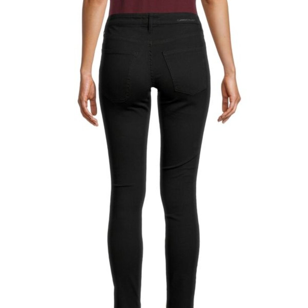Current/Elliott The Original Stiletto High-Waist Ankle Jeans in Black, size 28 - Picture 2 of 5
